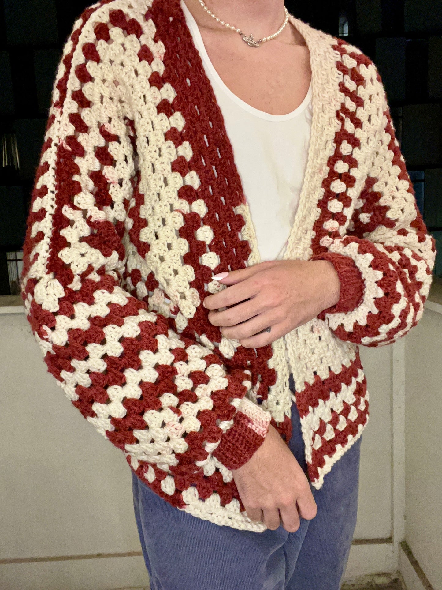 Christmas Candy Cane Cardigan