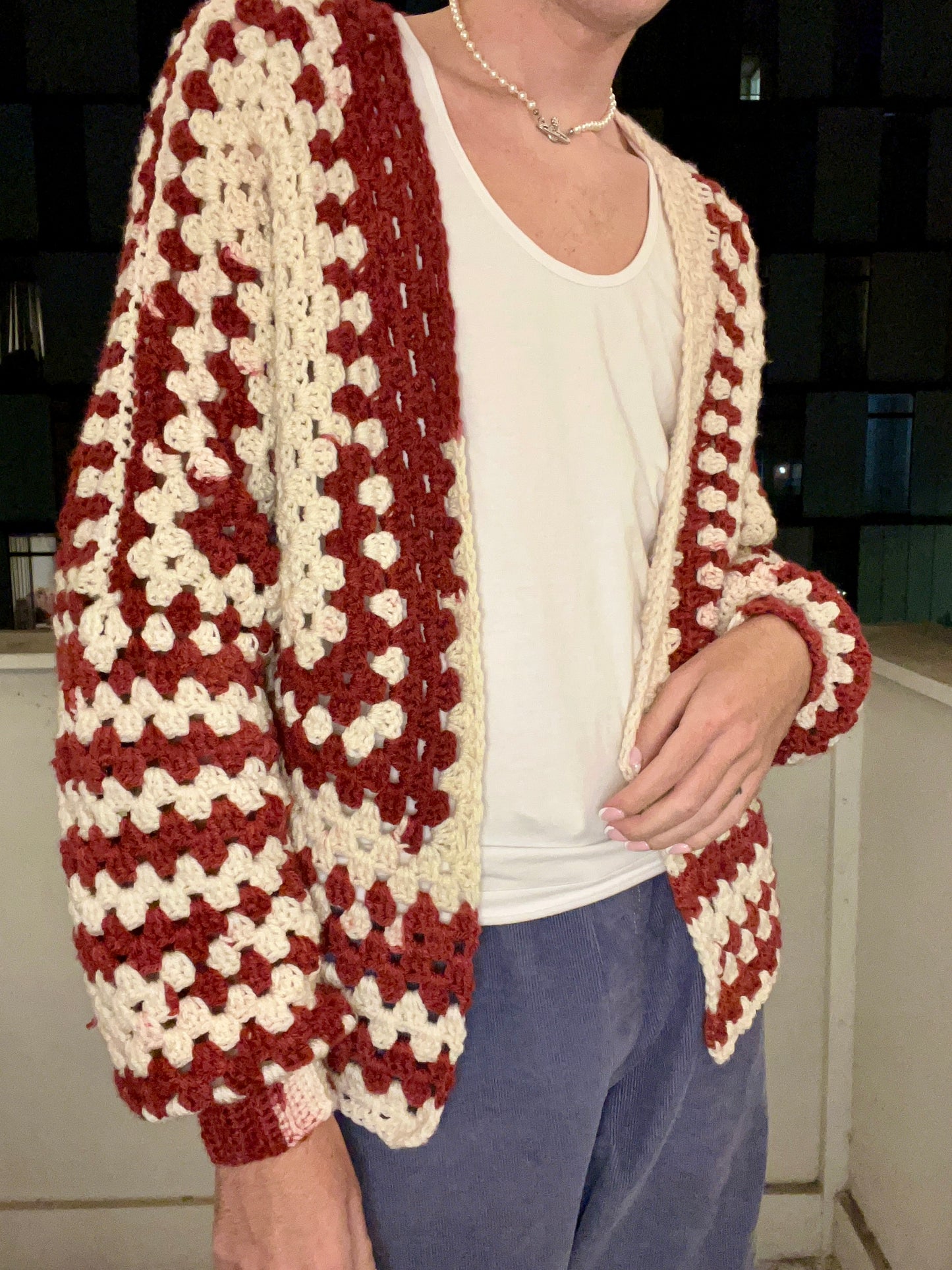 Christmas Candy Cane Cardigan